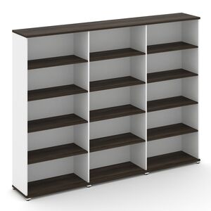 Стеллаж три широкие секции, 5 ниш