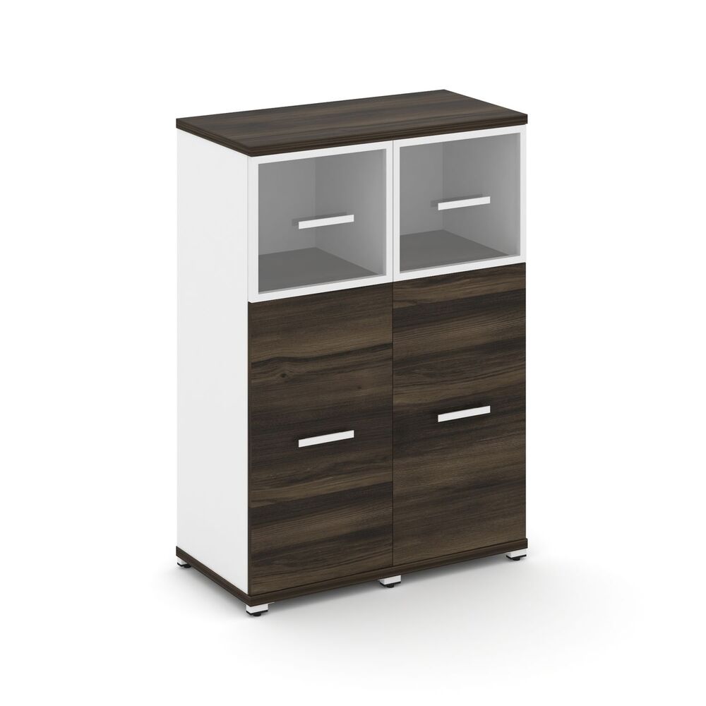 Шкаф две узкие секции, 3 ниши