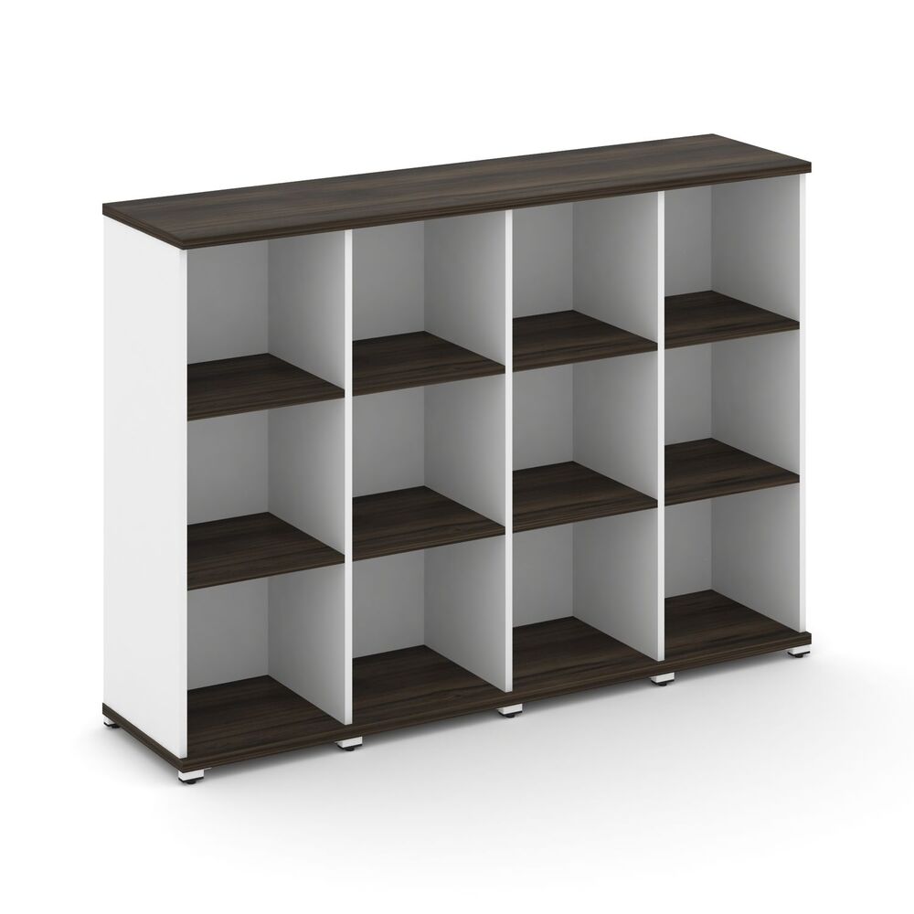 Стеллаж четыре узкие секции, 3 ниши