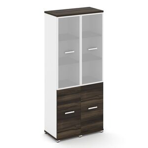 Шкаф две узкие секции, 5 ниш