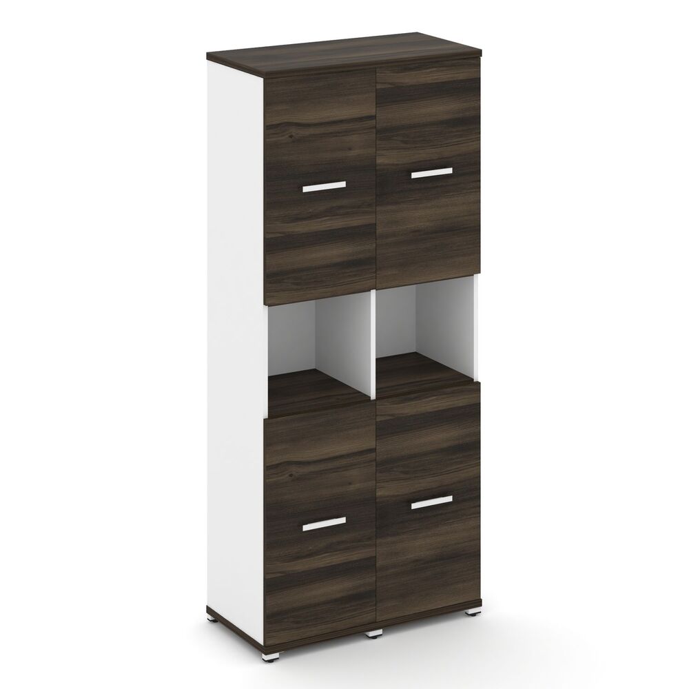 Шкаф две узкие секции, 5 ниш