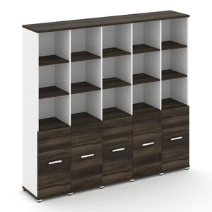 Шкаф пять узких секций, 5 ниш