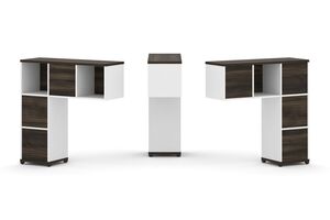 Надставка низкая + (Задняя стенка - 5 шт) + (Блок 2 ящика - 2 шт)