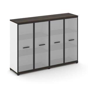 Шкаф две широкие секции, 3 ниши