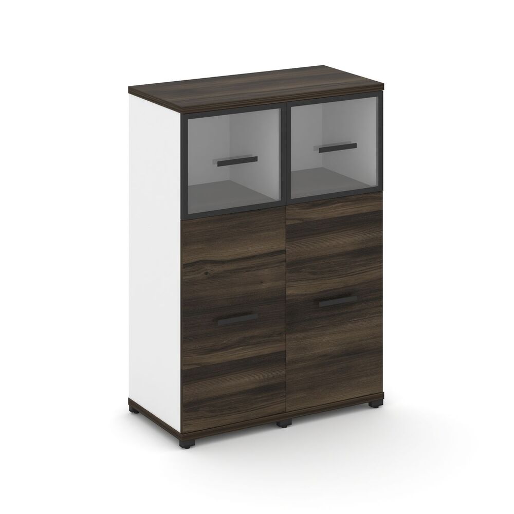 Шкаф две узкие секции, 3 ниши