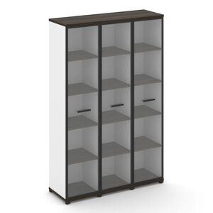 Шкаф три узкие секции, 5 ниш