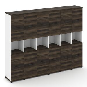 Шкаф шесть узких секций, 5 ниш