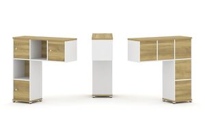 Надставка низкая + (Задняя стенка - 5 шт) + (Распашной фасад - 3 шт)