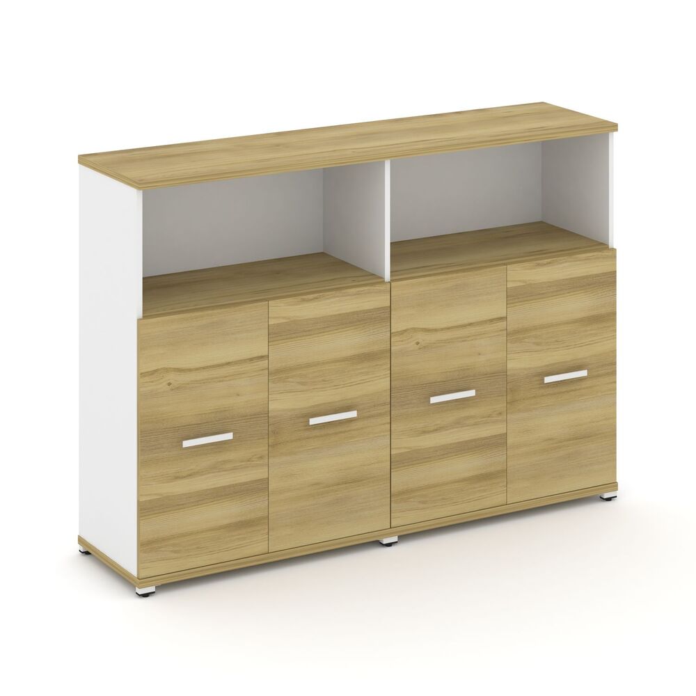 Шкаф две широкие секции, 3 ниши