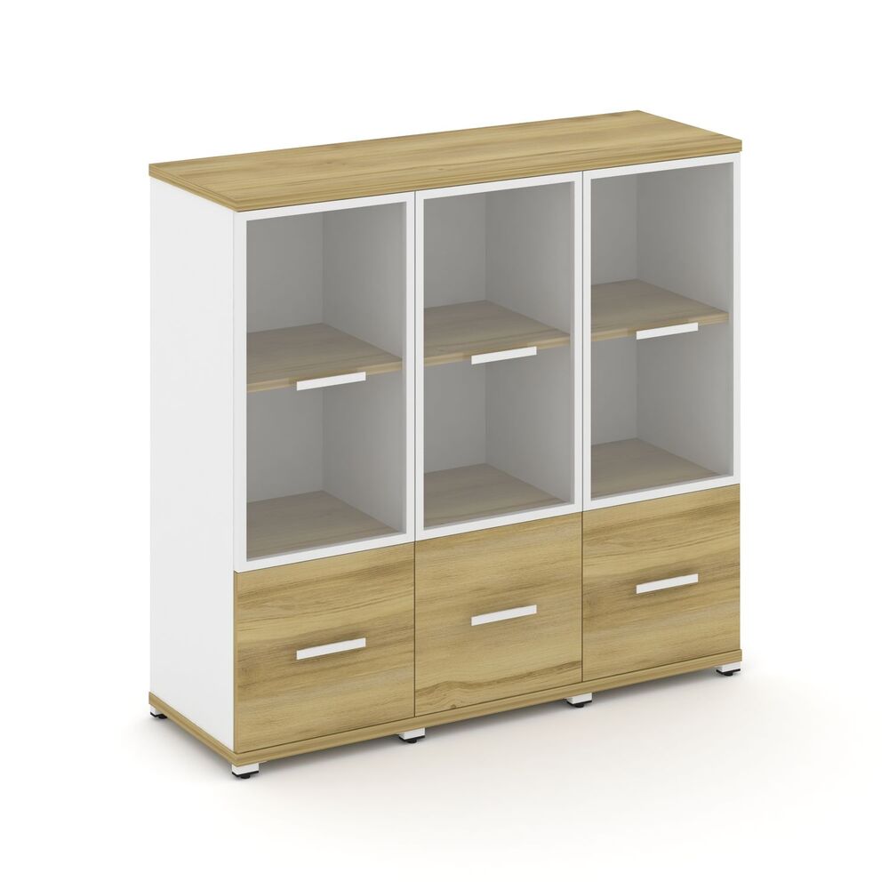 Шкаф три узкие секции, 3 ниши