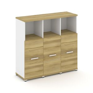 Шкаф три узкие секции, 3 ниши