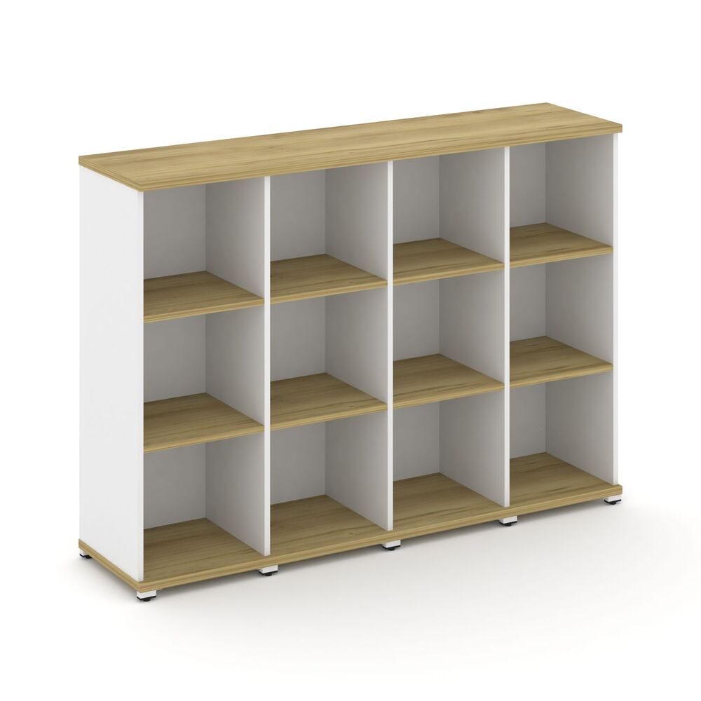 Стеллаж четыре узкие секции, 3 ниши