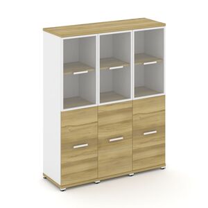 Шкаф три узкие секции, 4 ниши