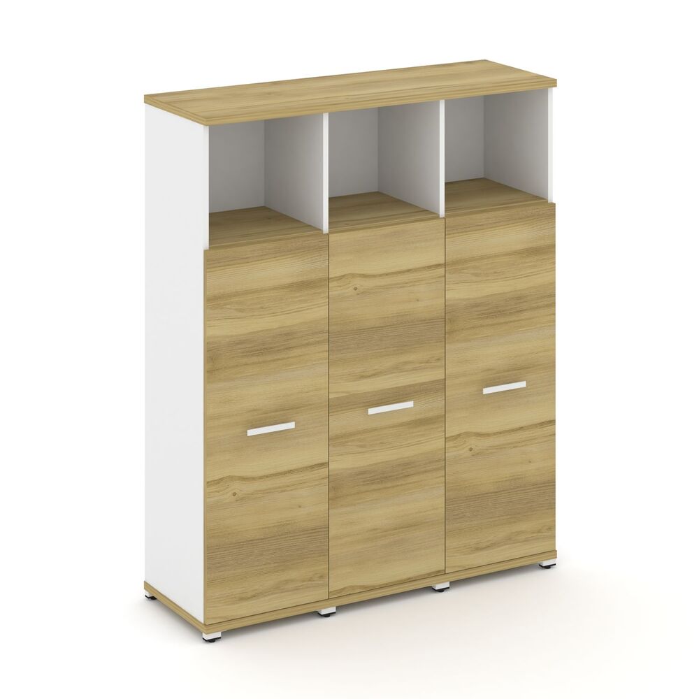 Шкаф три узкие секции, 4 ниши