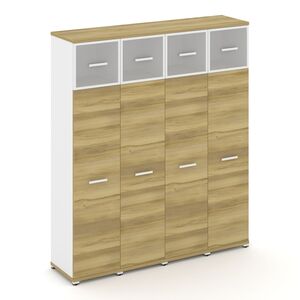 Шкаф четыре узкие секции, 5 ниш