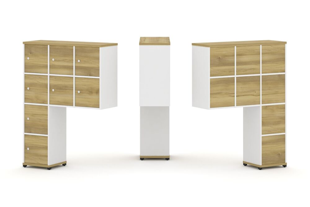 Надставка высокая + (Задняя стенка 8 шт) + (Распашной фасад - 8 шт)