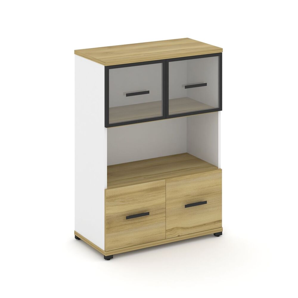 Шкаф одна широкая секция, 3 ниши