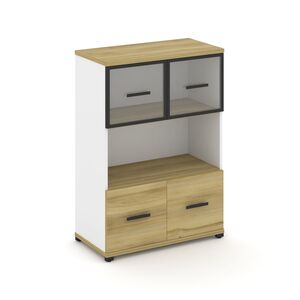 Шкаф одна широкая секция, 3 ниши