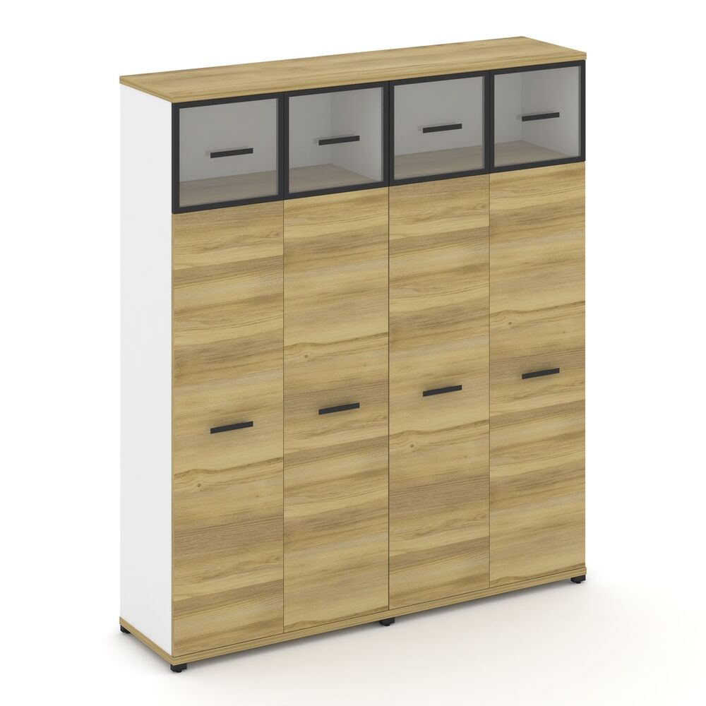 Шкаф две широкие секции, 5 ниш