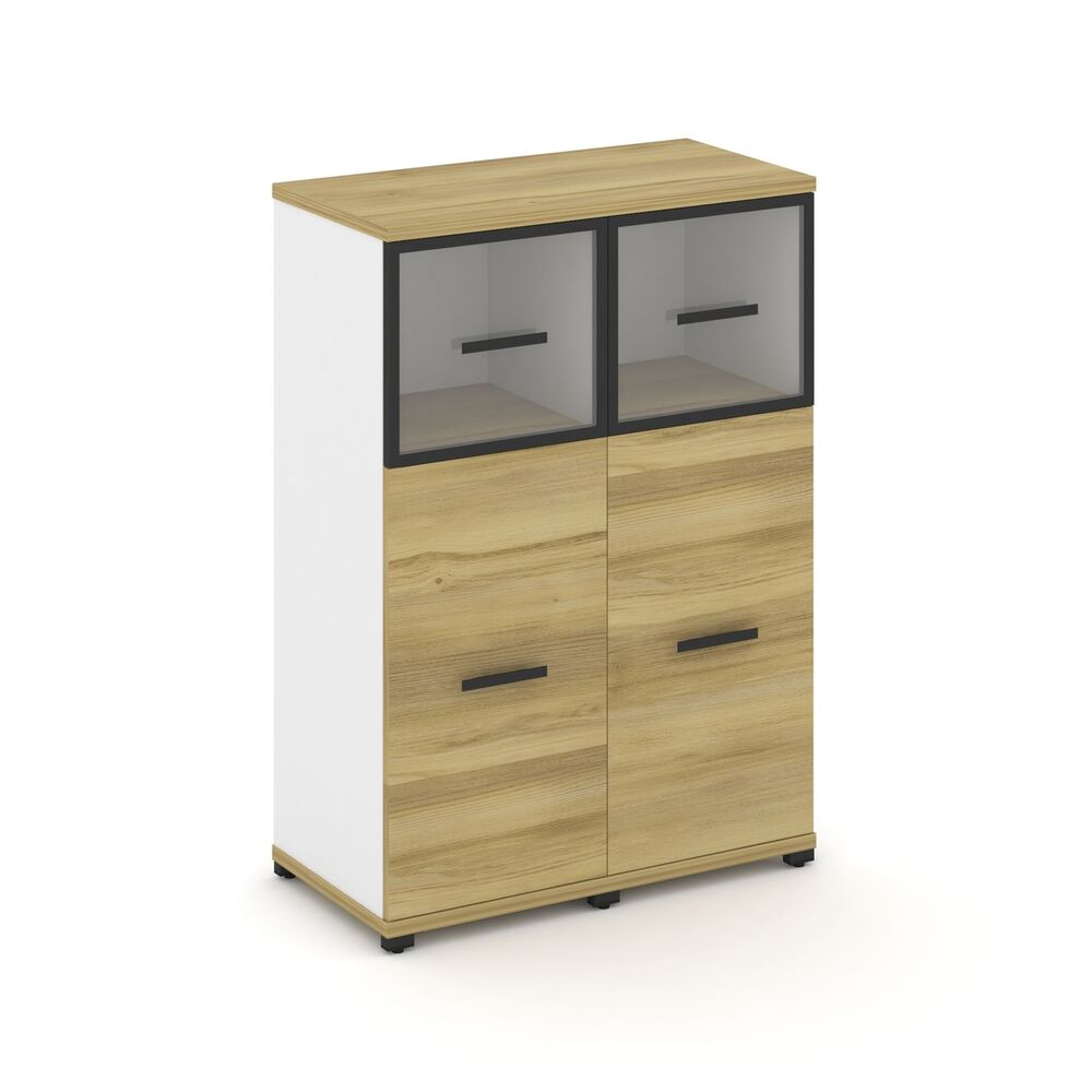 Шкаф две узкие секции, 3 ниши