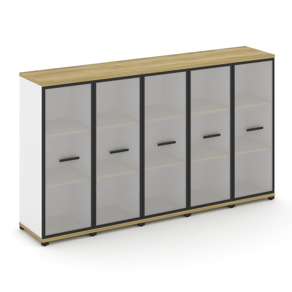 Шкаф пять узких секций, 3 ниши