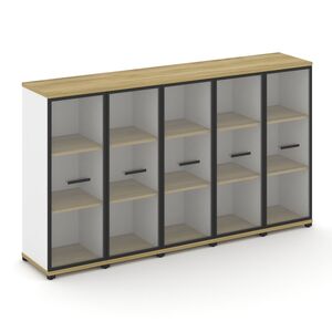 Шкаф пять узких секций, 3 ниши