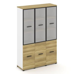 Шкаф три узкие секции, 5 ниш