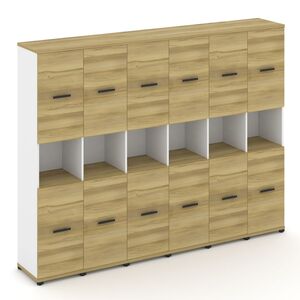 Шкаф шесть узких секций, 5 ниш