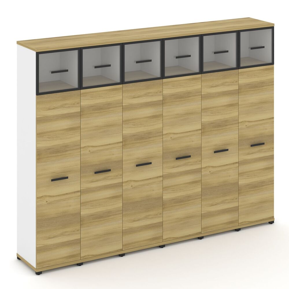 Шкаф шесть узких секций, 5 ниш