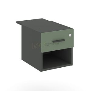 Тумба с одной открытой нишей и одним ящиком