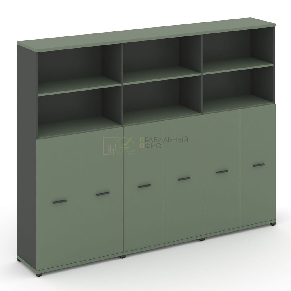 Шкаф три широкие секции, 5 ниш