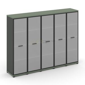 Шкаф пять узких секций, 4 ниши