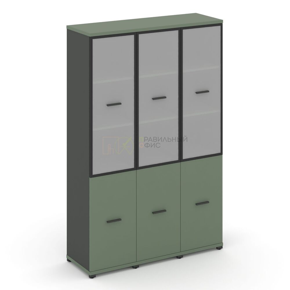 Шкаф три узкие секции, 5 ниш