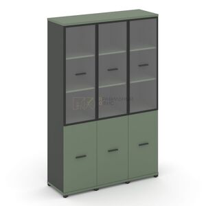 Шкаф три узкие секции, 5 ниш