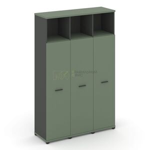 Шкаф три узкие секции, 5 ниш