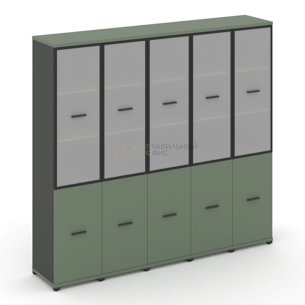 Шкаф пять узких секций, 5 ниш