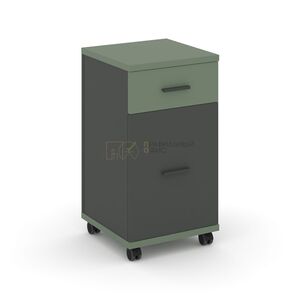 Тумба мобильная 1 ящик + 1 распашной фасад