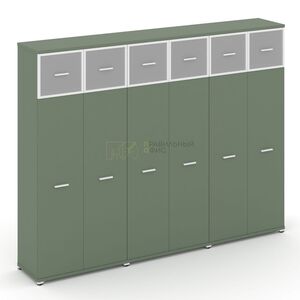 Шкаф три широкие секции, 5 ниш