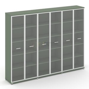 Шкаф три широкие секции, 5 ниш