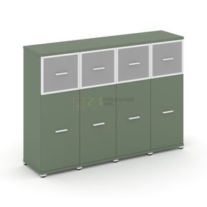 Шкаф четыре узкие секции, 3 ниши