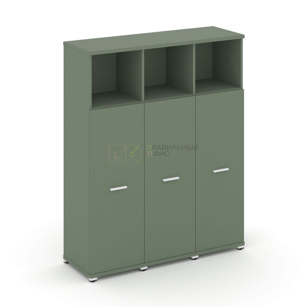 Шкаф три узкие секции, 4 ниши