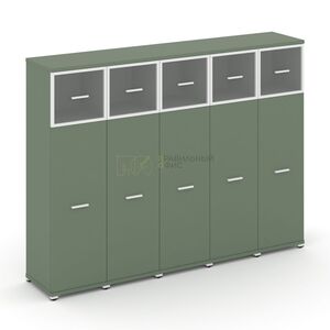 Шкаф пять узких секций, 4 ниши