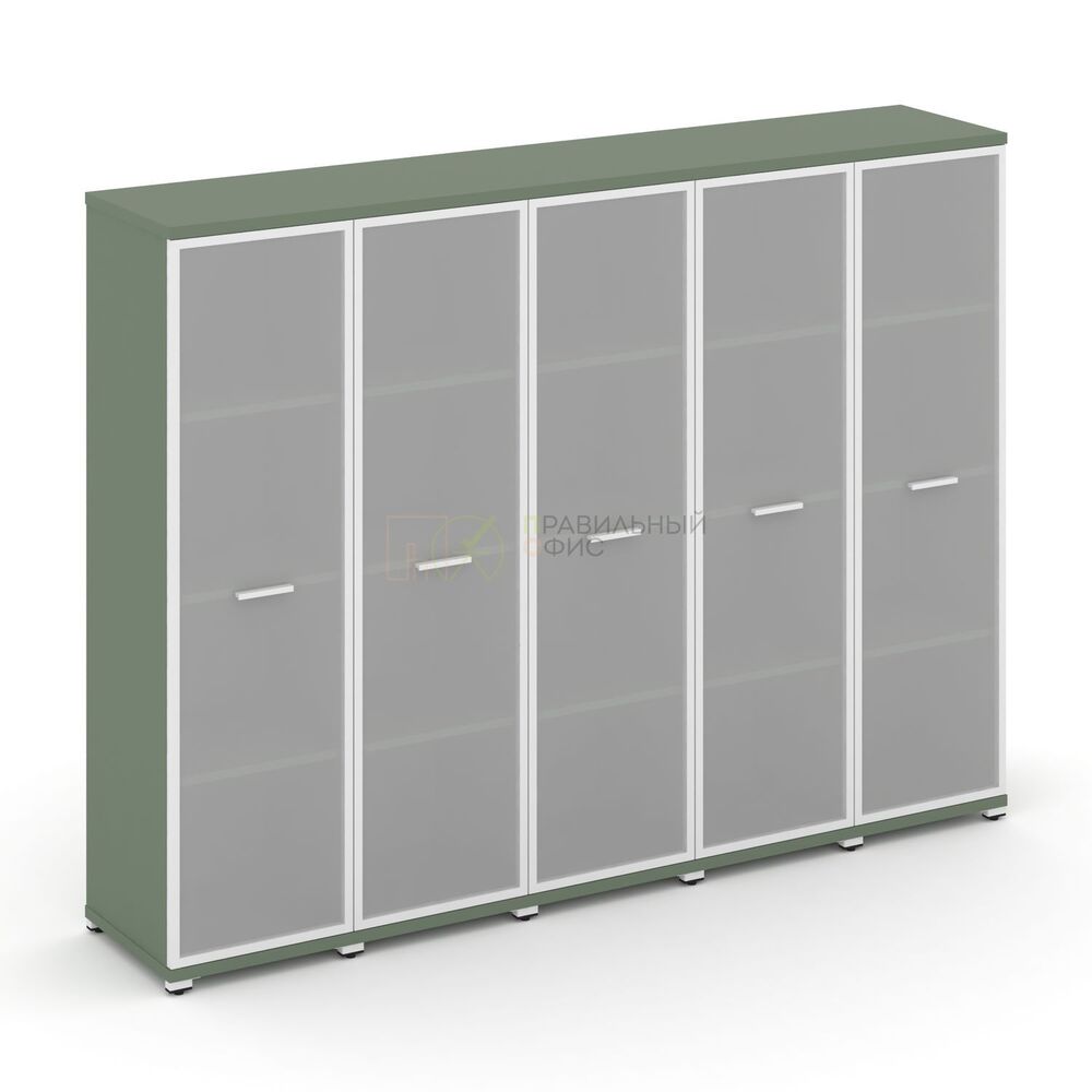 Шкаф пять узких секций, 4 ниши