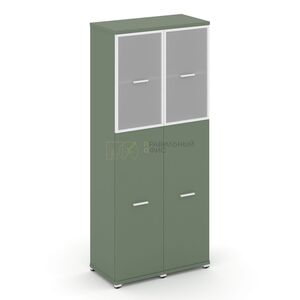 Шкаф две узкие секции, 5 ниш