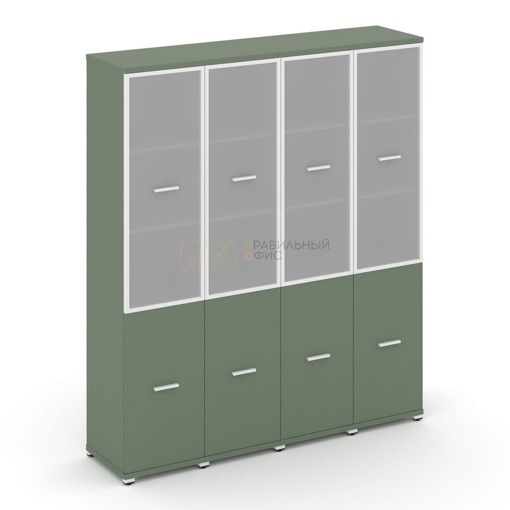 Шкаф четыре узкие секции, 5 ниш