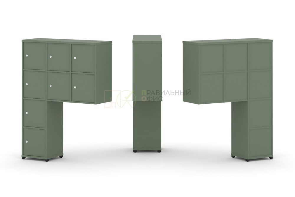 Надставка высокая + (Задняя стенка 8 шт) + (Распашной фасад - 8 шт)