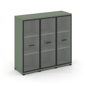 Шкаф три узкие секции, 3 ниши