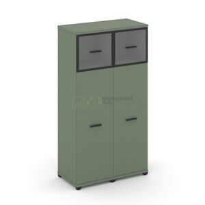 Шкаф две узкие секции, 4 ниши