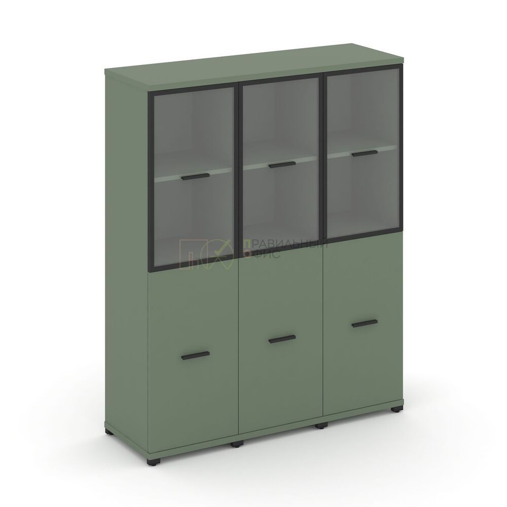 Шкаф три узкие секции, 4 ниши