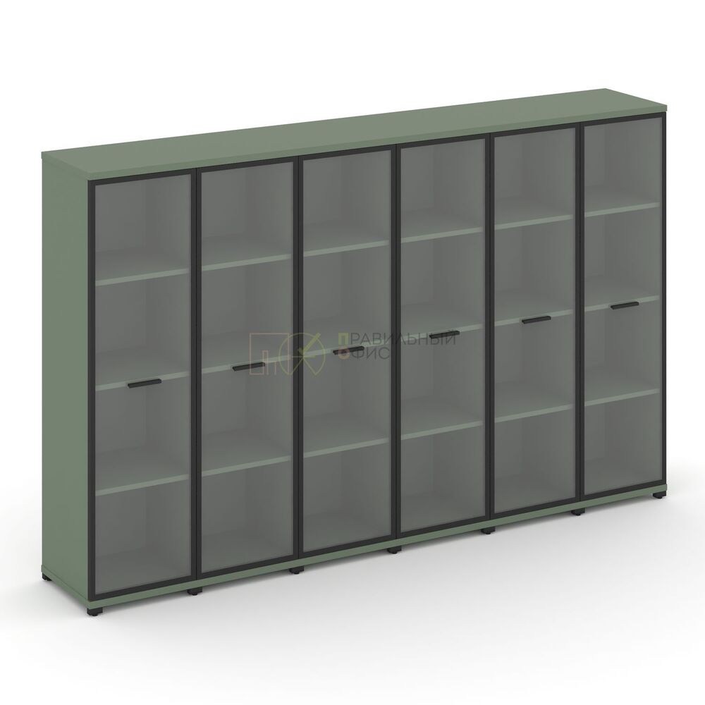 Шкаф шесть узких секций, 4 ниши